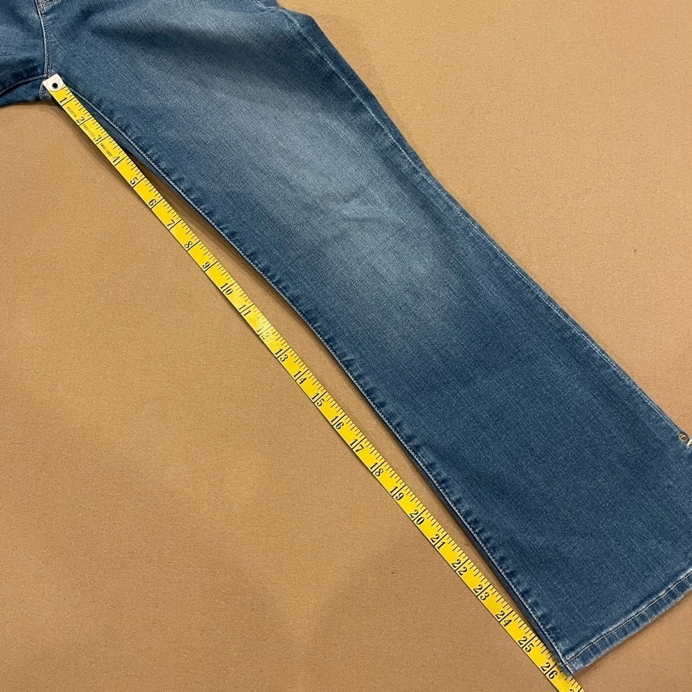 Frame Denim Le Crop Mini Boot With Side Slits Morongo Wash Size 27 - Picture 14 of 14